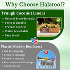 Halatool 2 Pack 24 Inch Window Box Liners, Pre-Formed Coco Fiber Replacement - Image 5