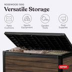 Keter Signature Collection 150 Gallon Resin Deck Box Organization and Storage - Image 6