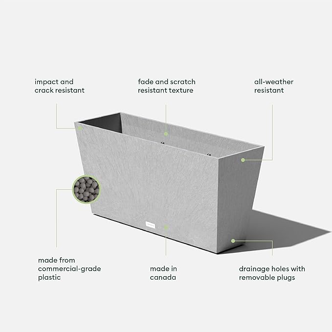 Veradek Pure Series Midori Trough Planter - Image 3