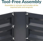 Sunnydaze 11.75" H Raised Metal Garden Bed - Image 5