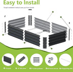 2PCS 4x2x1FT Galvanized Raised Garden Bed, Galvanized Planter Raised Garden - Image 3