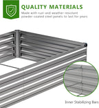 2PCS 8x4x1ft Galvanized Raised Garden Bed Kit, Galvanized Planter Raised Garden - Image 5