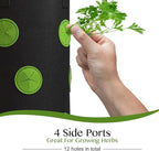 2 Pack Black and Green Upside Down Tomato & Herb Planter, Hanging Durable - Image 3