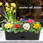 6 Pack Rectangle Planter 16x4.4 Inch Window Boxes Planters Rectangular Large - Image 6