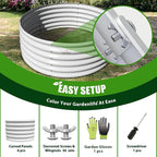 A ANLEOLIFE 2-Pack 4ft x 18” Tall Galvanized Raised Garden Beds Outdoor - Image 7