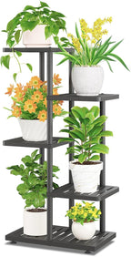 iDavosic.ly Plant Stand Indoor Outdoor, 4-Tier Tall Metal Flower Shelf by iDavosicly