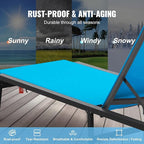 VEVOR Chaise Lounge Chairs Outdoor, Aluminum Patio Lounge Chairs - Image 5