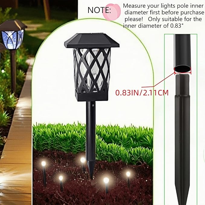8.25" Reinforced ABS Plastic Solar Ground Spikes - Image 4