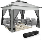 COBIZI 11x11 Pop Up Gazebo One-Push Canopy Tent, Carpas Para Patio, Outdoor - Image 9