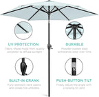 Best Choice Products 7.5ft Heavy-Duty Round Outdoor Market Table Patio Umbrella - Image 5