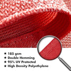 KANAGAWA Sun Shade Sail 8'x10' Scarlet Rectangle UV Block Canopy Awning Shelter - Image 5