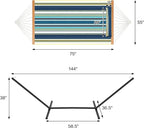 Two Person Hammock with Stand for Outside Heavy Duty, Outdoor Patio Hammock - Image 4