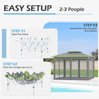 ECOTOUGE 11 FT Pop Up Canopy Tent - Image 4