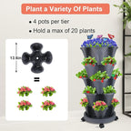 GameXcel Vertical Planter, 5 Tier Stackable Strawberry Planter - Image 7