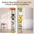 LASZOLA Black 7 Tiered Wood Plant Stand Indoor - Image 8