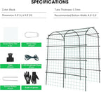 VIVOSUN 7Ft. Arch Trellis for Climbing Plants, Lightweight Metal Plant Support - Image 6