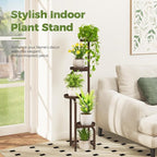Bamworld Corner Plant Stand Indoor Outdoor, Tall Metal Flower Pot Stands - Image 6