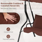 Tangkula 3 Person Porch Swing, Patio Swing - Image 5