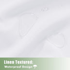 HolidayIdeas Outdoor Curtains for Patio Waterproof, 6 Panels - Image 2