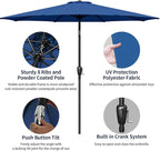 Simple Deluxe 9' Patio Umbrella Outdoor Table Market Yard Umbrella - Image 2