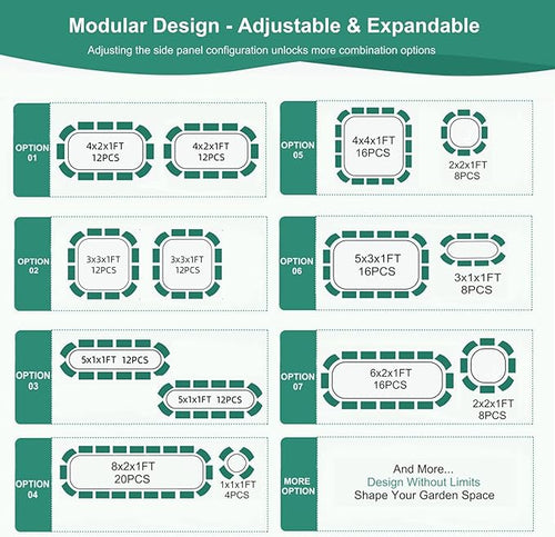 3 in 1 Galvanized Raised Garden Bed - Image 2