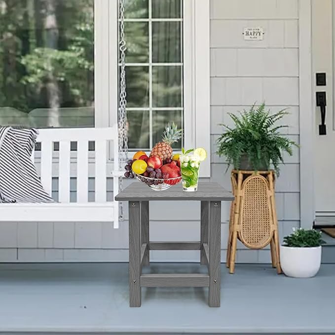 Outdoor Side Table, HDPS Single Adirondack Side Table Weather Resistant - Image 6