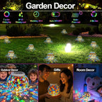 Aukora Color Changing Solar Powered Glass Ball Garden Lights, Table Lamps - Image 5
