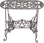 Sungmor Heavy Duty Cast Iron Potted Plant Stand Garden Table by Sungmor