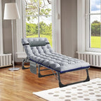 ABORON 2PK Heavy Duty Tanning Chair, 5-Gear Outdoor Folding Chaise Lounge Chair - Image 3