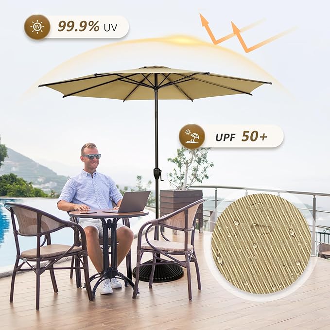 Abba Patio 11FT Lyon Outdoor Patio Umbrella Outdoor Table Umbrella - Image 3