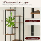 10 Tier Plant Stand Indoor, Tiered Corner Plant Shelf Flower Stand - Image 3