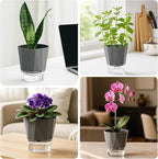 5 Pack Self Watering Pots for Indoor Plants, 5/6.7/8.4 in Self Watering - Image 7