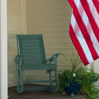 GREENVINES Outdoor Rocking Chairs | Set of 2 | Porch Rocker | HDPE Plastic | - Image 6