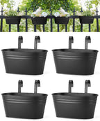 Dahey 10.5 Inch Metal Iron Hanging Flower Pots by Dahey