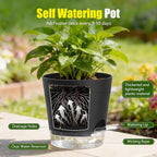 Plant Pots 4/5/5.5/6/6.5/7 Inch Self Watering Pots, 6 Pack Plastic Planters - Image 4
