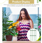 meekoo 120 Pcs Adjustable Garden Plant Support Stakes Single Stem Plant Cage - Image 5