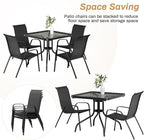 Arlopu 5 Piece Outdoor Patio Dining Set, Porch Furniture - Image 8