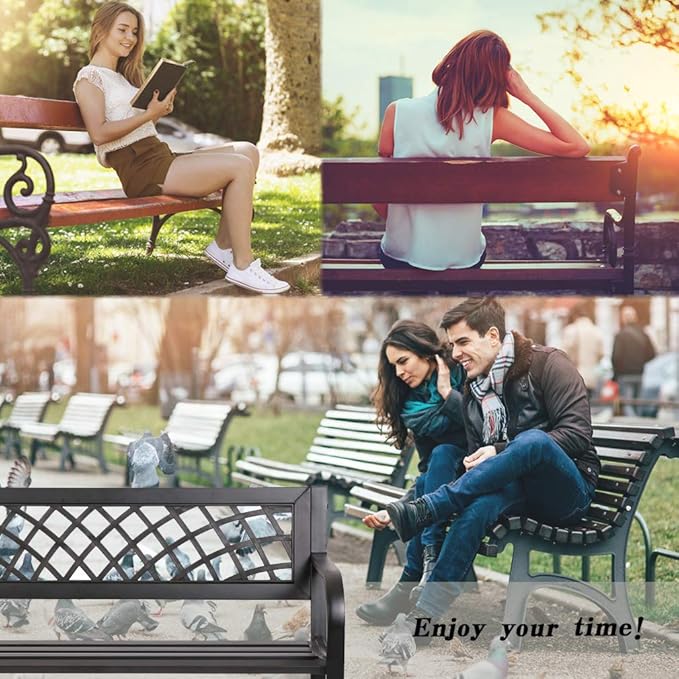 Garden Bench Outdoor Bench - Image 7