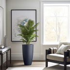 Kante 23.6" H Charcoal Concrete Tall Planters, Large Outdoor Indoor Decorative - Image 3