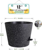 12 inch Large Self Watering Pots, Plant Pots - Image 2