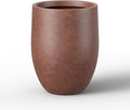 Kante 21.7 Inch Tall Concrete Planter, Large Indoor Outdoor Plant Pot by Kante