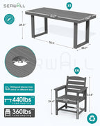 SERWALL HDPE Outdoor Dining Set - Image 2