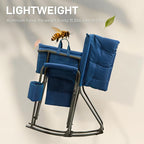 EVER ADVANCED Lightweight Folding Rocking Camping Chair, Padded Portable Rocker - Image 3