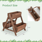 Giantex Vertical Raised Garden Bed, 3 Wood Planter Boxes - Image 9