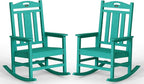Ciokea Oversized Outdoor Rocking Chairs Set of 2, 380lbs Heavy-Duty Large Patio by CIOKEA