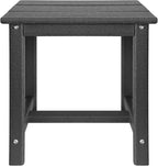 Adirondack Square Side Table, one-Tier Outdoor end Table, Patio Side Table - Image 8