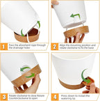 Planters for Indoor Plants 7/6.5/6/5.5/5 Inch, Self Watering Planters - Image 4