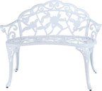 Mandolin Outdoor Park Garden Chair, All Chair Anti Rust Cast Aluminum Patio - Image 3