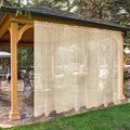 SpaceDresser Waterproof Outdoor Sheer Curtains by SpaceDresser