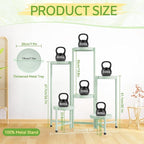 iDavosic.ly Plant Stand Indoor Outdoor, 6 Tier Corner Metal Flower Display - Image 3